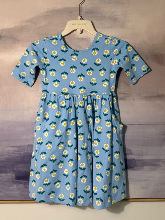 Hanna Andersson Other - Girls Hanna Andersson Blue Floral Tee Play Dress with Pockets